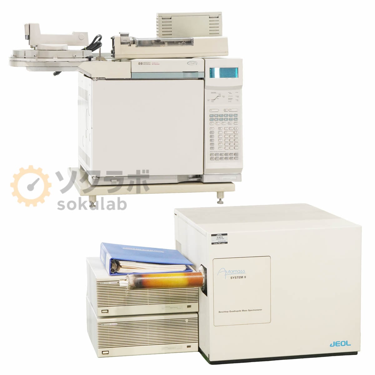[JB]USED �ݾڤʤ� ���å� JEOL hp MS-6890 MS-AMII50 Automass SYSTEM II G1530A Plus GC System BENCHTOP QMS GC-MS ����...[07619-0006]