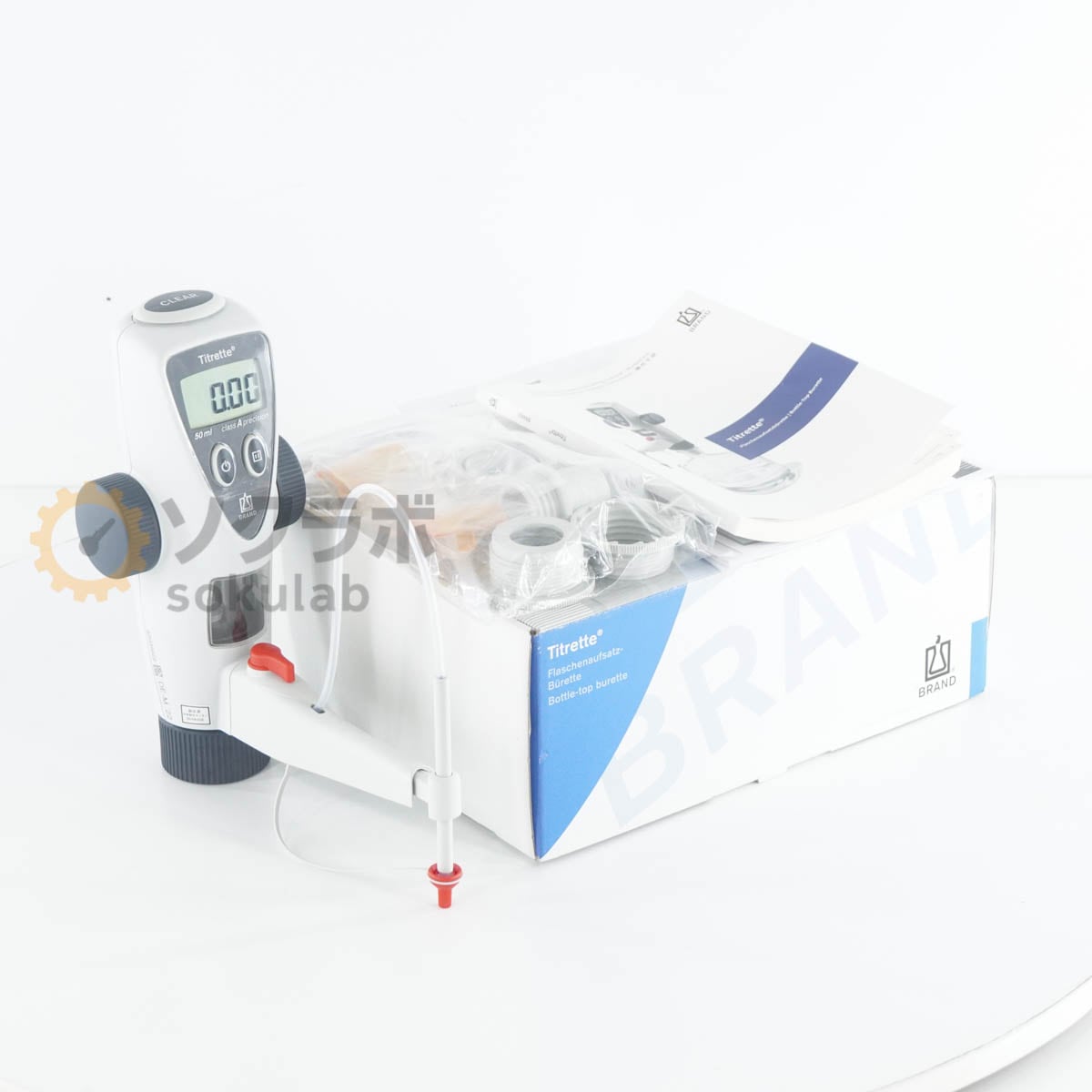 [DW]USED 8���ݾ� ̤���Ѥ˶ᤤ 03/2024CAL BRAND Titrette 50ml 3-6060-02 AS ONE Bottle Top Burette �����ȥ�å� �ܥ�...[07619-0129]