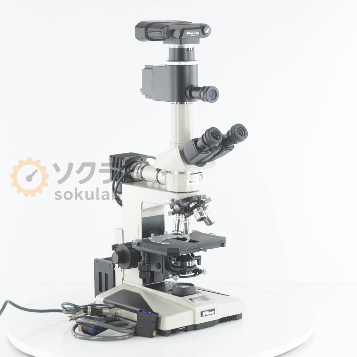 [DW]USED 8���ݾ� NIKON UFX OPTIPHOT Microscope ������ FX-35A CFW10�� M Plan 5 10 40 100 DIC 0.1 0.25 0.65 0.90 PL2....[07953-0007]