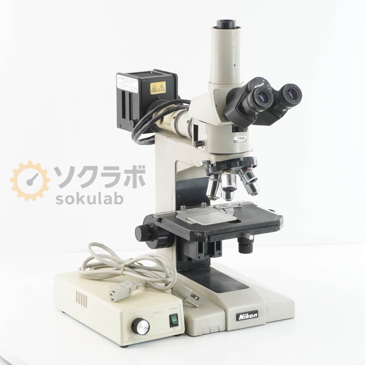 [JB]USED �ݾڤʤ� NIKON OPTIPHOT Microscope ������ CF PL5�� CFW10�� M Plan 5 10 20 40 100 [08026-0002]