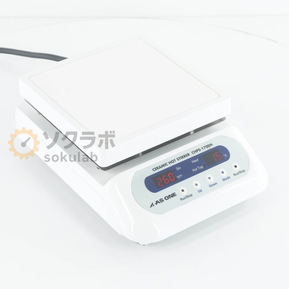 [DW]USED 8���ݾ� ư���ǧ�� AS ONE CHPS-170DN CERAMIC HOT STIRRER ����ߥå��ۥåȥ������顼 �Ÿ������� [07619-0117]