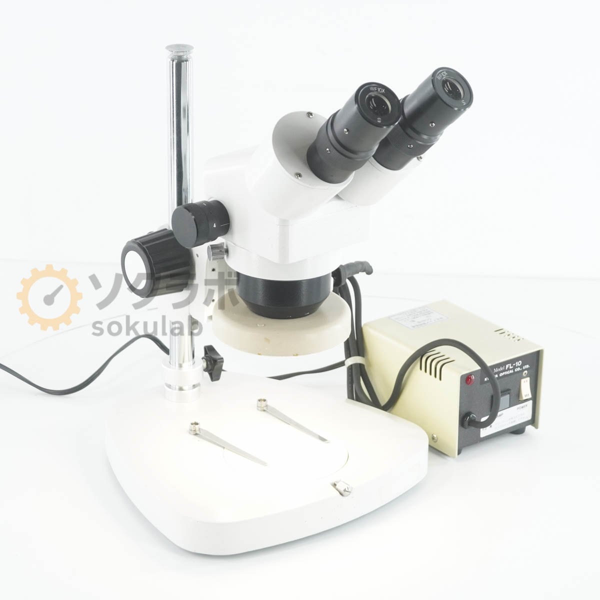 [DW]USED 8���ݾ� SHODENSHA  Microscope ������ WF10�� FL-10 KYOWA OPTICAL [08078-0003]