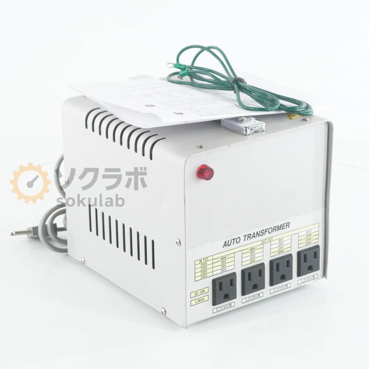 [DW]USED 8���ݾ� 3������ Matsunaga UE-15N UE-N AUTO TRANSFORMER ������ȥ�� �Ѱ��� �ȥ�󥹥ե����ޡ� �谷������ [08136-0118]