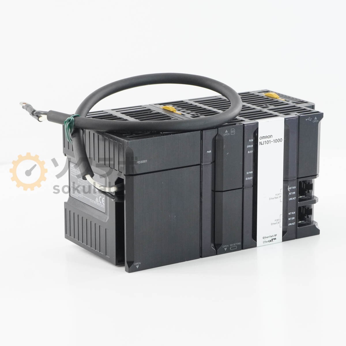[PG]USED 8���ݾ� OMRON NJ101-1000 NJ-PD3001 PLC �������󥵡� CPU��˥å� �Ÿ���˥å� �ץ�����ޥ֥륳��ȥ����顼 [08218-0020]