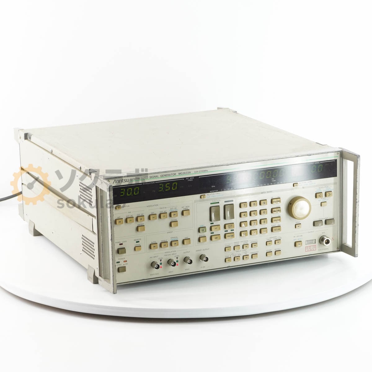 [JB]USED �ݾڤʤ� Anritsu MG3633A SYNTHESIZED SIGNAL GENERATOR ����ȯ���� �����ʥ른���ͥ졼���� 0.01-2700MHz [08191-0041]