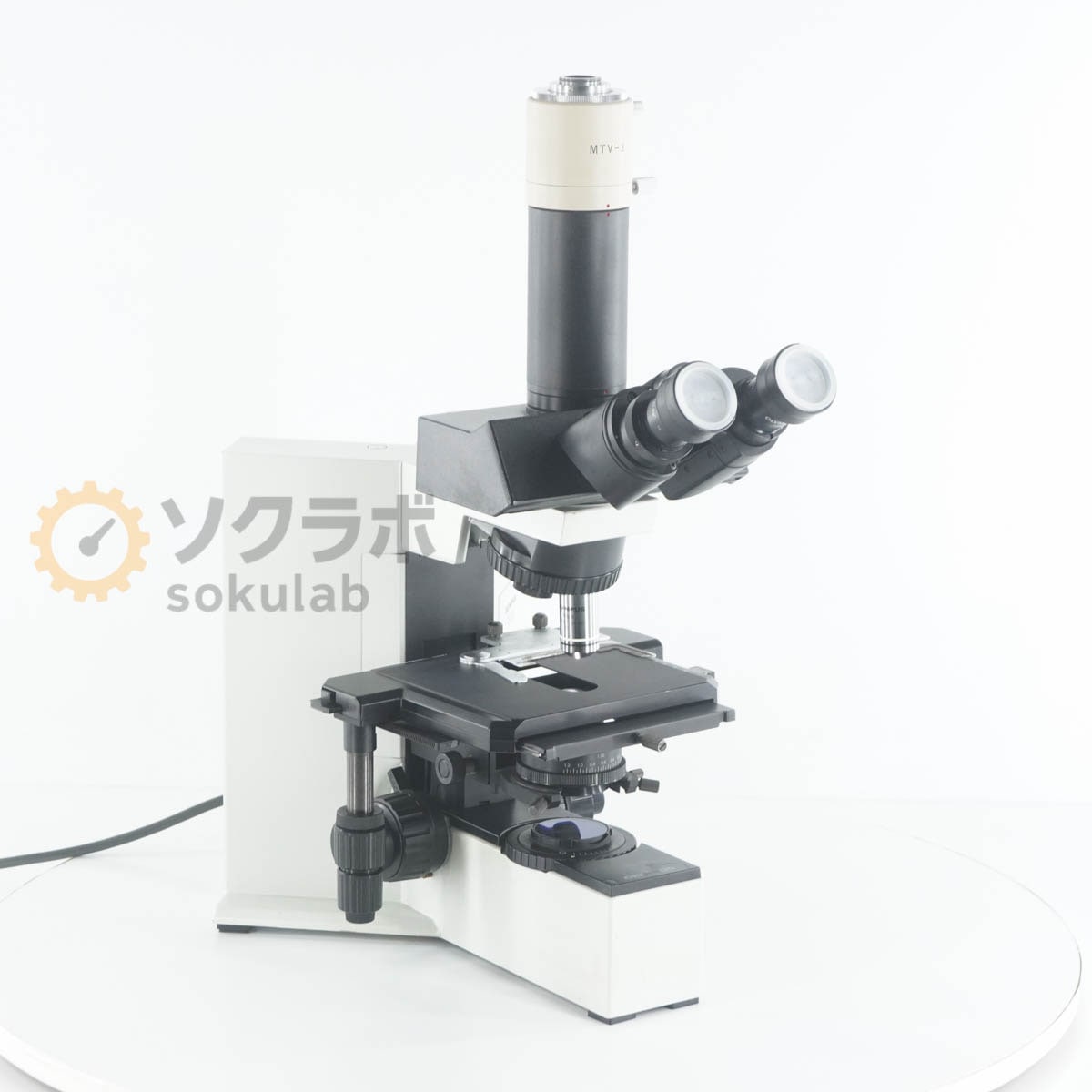 [DW]USED 8���ݾ� OLYMPUS BX40F-3 BX40 Microscope ������ WH10��/22 Plan 100��/1.25 MTV-3 �Ÿ������� [08251-0003]