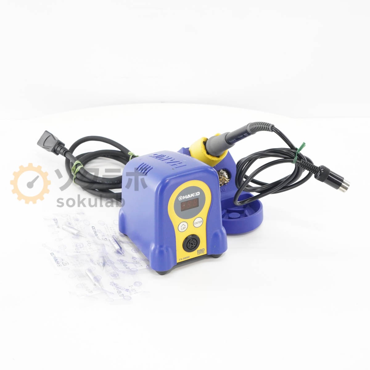 [DW]USED 8���ݾ� HAKKO FX-888D FX888D-01BY Ⱦ�Ĥ��� �Ϥ������ ���ơ������ SOLDERING STATION FX-8801 [08224-0020]