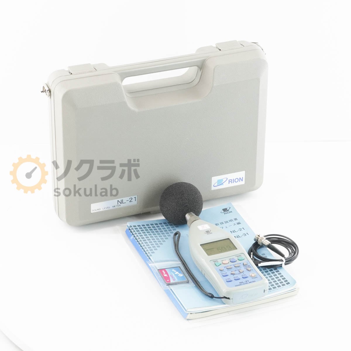 [JB]USED �ݾڤʤ� RION NL-21 SOUND LEVEL METER ���������� ������ɥ�٥�᡼���� UC-52 NH-21 MC-64CF �谷������ [08183-0194]