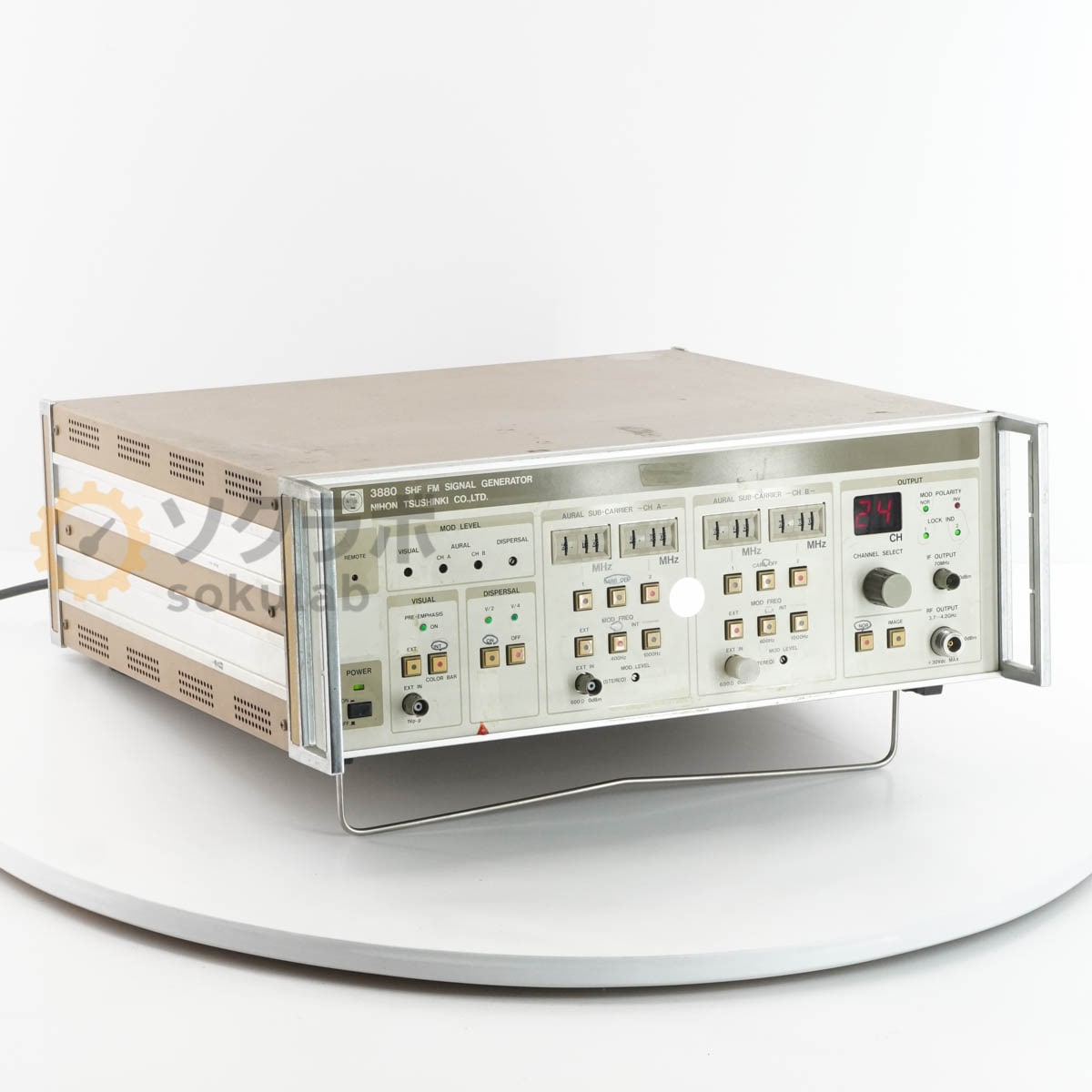 [DW]USED 8���ݾ� NIHON TSUSHINKI 3880 Nitsuki SHF FM SIGNAL GENERATOR �����ʥ른���ͥ졼���� ����ȯ���� [08298-0025]