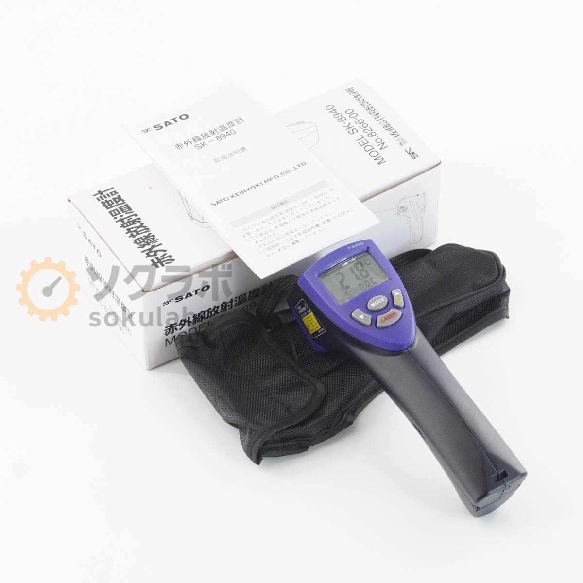 [DW]USED 8���ݾ� SK SATO SK-8940 Thermometer �ֳ������Ͳ��ٷ� �谷������ [08358-0001]