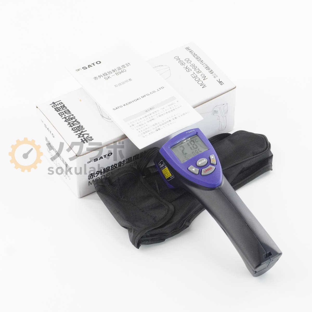 [DW]USED 8���ݾ� SK SATO SK-8940 Thermometer �ֳ������Ͳ��ٷ� �谷������ [08358-0001]