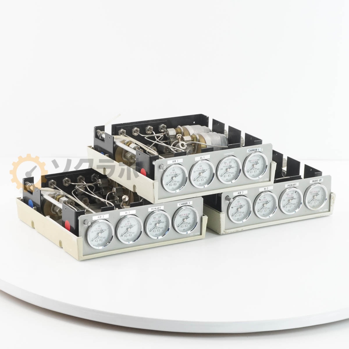 [DW]USED 8���ݾ� 3�楻�å� SHIMADZU CFC-14PM Flow Controller for GC Gas Chromatograph �ե�������ȥ����顼 ��������...[07902-0088]