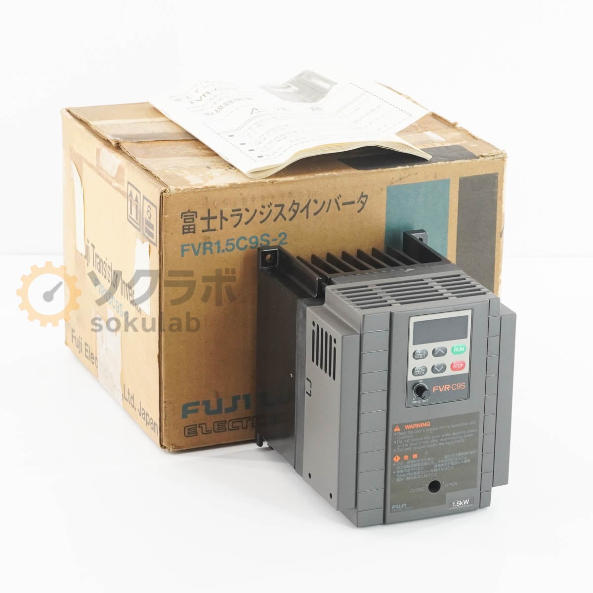 [PG]USED 8���ݾ� Fuji Electric Fe FVR1.5C9S-2 FVR-C9S ����С����� INVERTER Ķ����ѥ���Ķ�������� �ȥ�󥸥�������...[08100-0037]