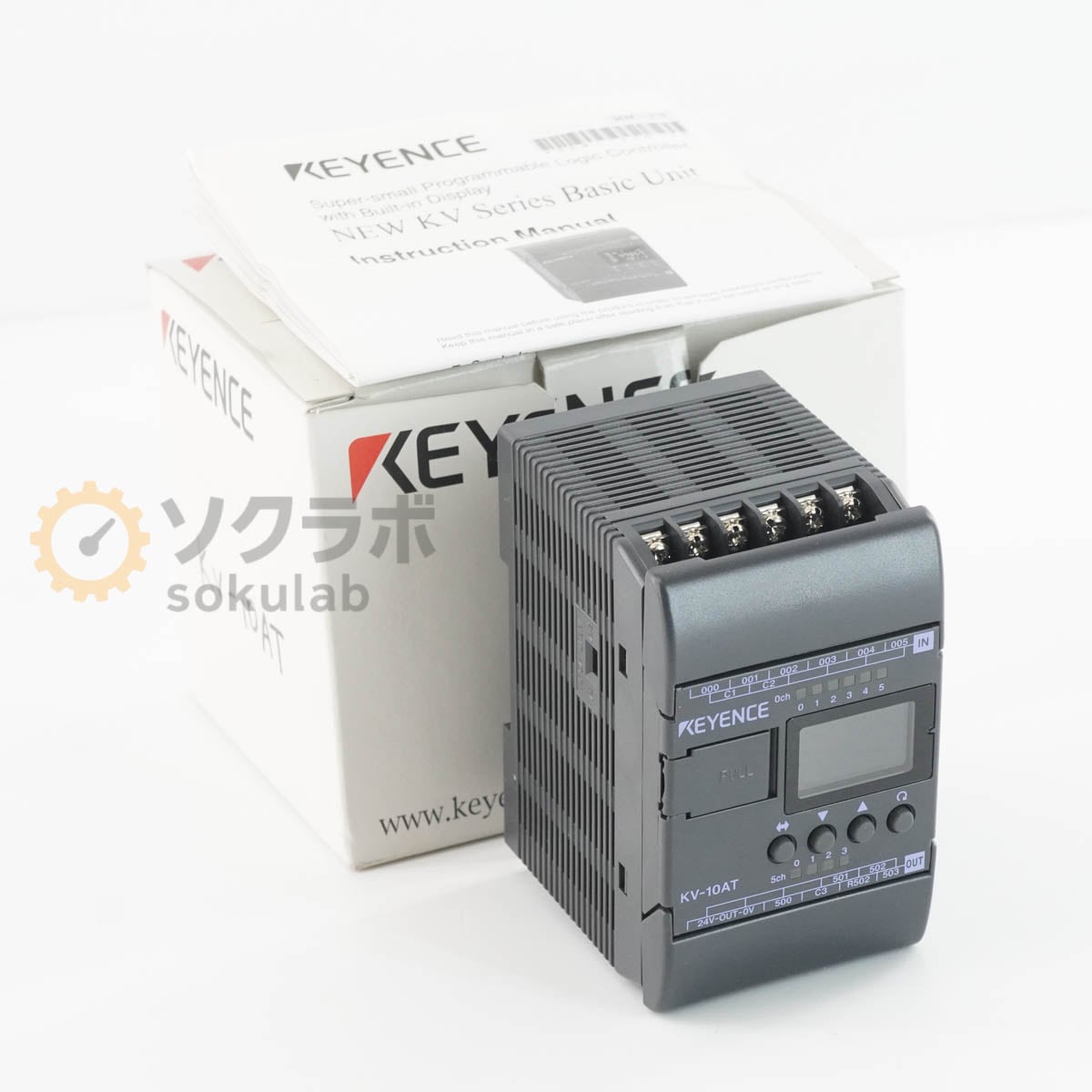 [PG]USED 8���ݾ� KEYENCE KV10-AT PLC �ץ�����ޥ֥륳��ȥ����顼 ���ܥ�˥å� �谷������ [08100-0038]