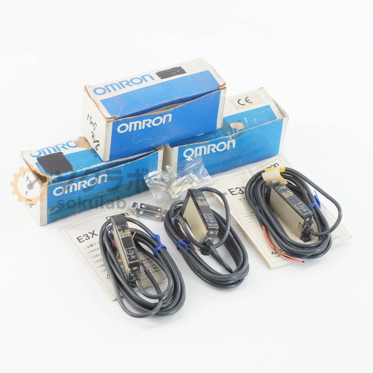 [PG]USED 8���ݾ� ���å� OMRON E3X-F21 E3X ���ե����м����ť����å� �ե����Х���� Photoelectric Switch Fiber Amplif...[08100-0070]