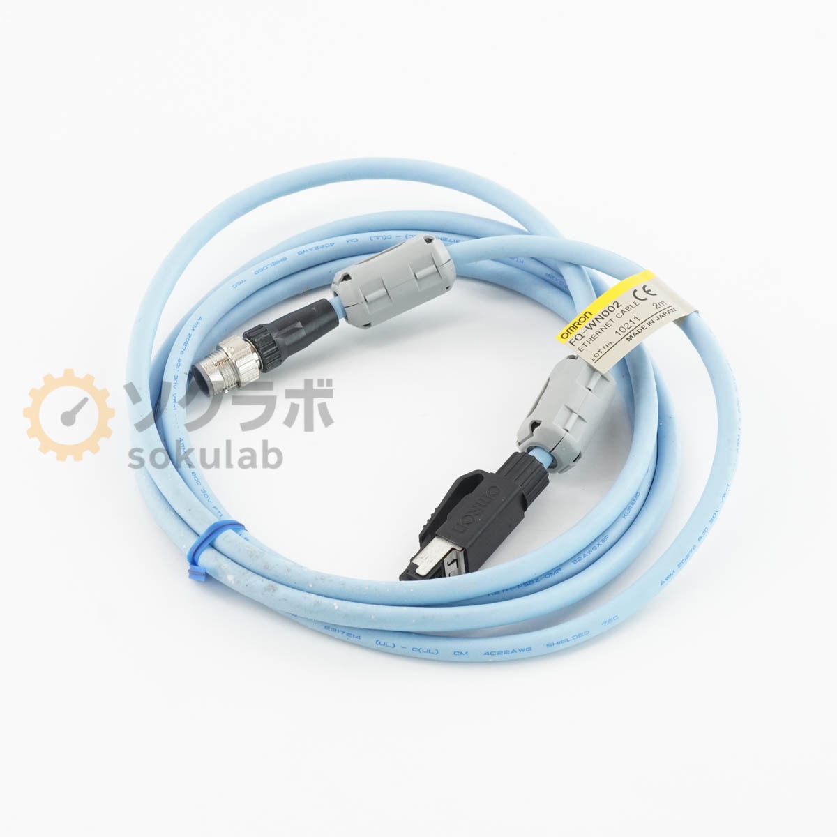 [PG]USED 8���ݾ� OMRON FQ-WN002 �������ͥåȥ����֥� 2m ETHERNET CABLE �������󥵡� �������󥵡� VISION SENSOR [08100-0076]