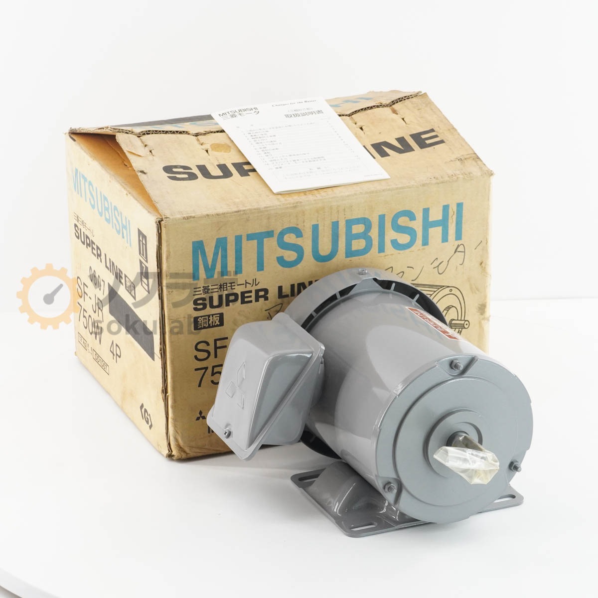 [PG]USED 8���ݾ� MITSUBISHI SF-JR SUPER LINE ����⡼���� �⡼���� MOTOR 0.75kW 50/60Hz 4POLE �谷������ [08100-0093]