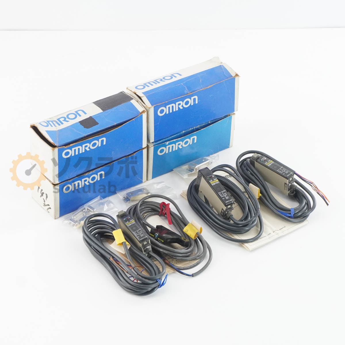 [PG]USED 8���ݾ� ���å� OMRON E3X-F21 E3HF-DS5E1 E3X ���ե����м����ť����å� �ե����Х���� Photoelectric Switch F...[08100-0099]