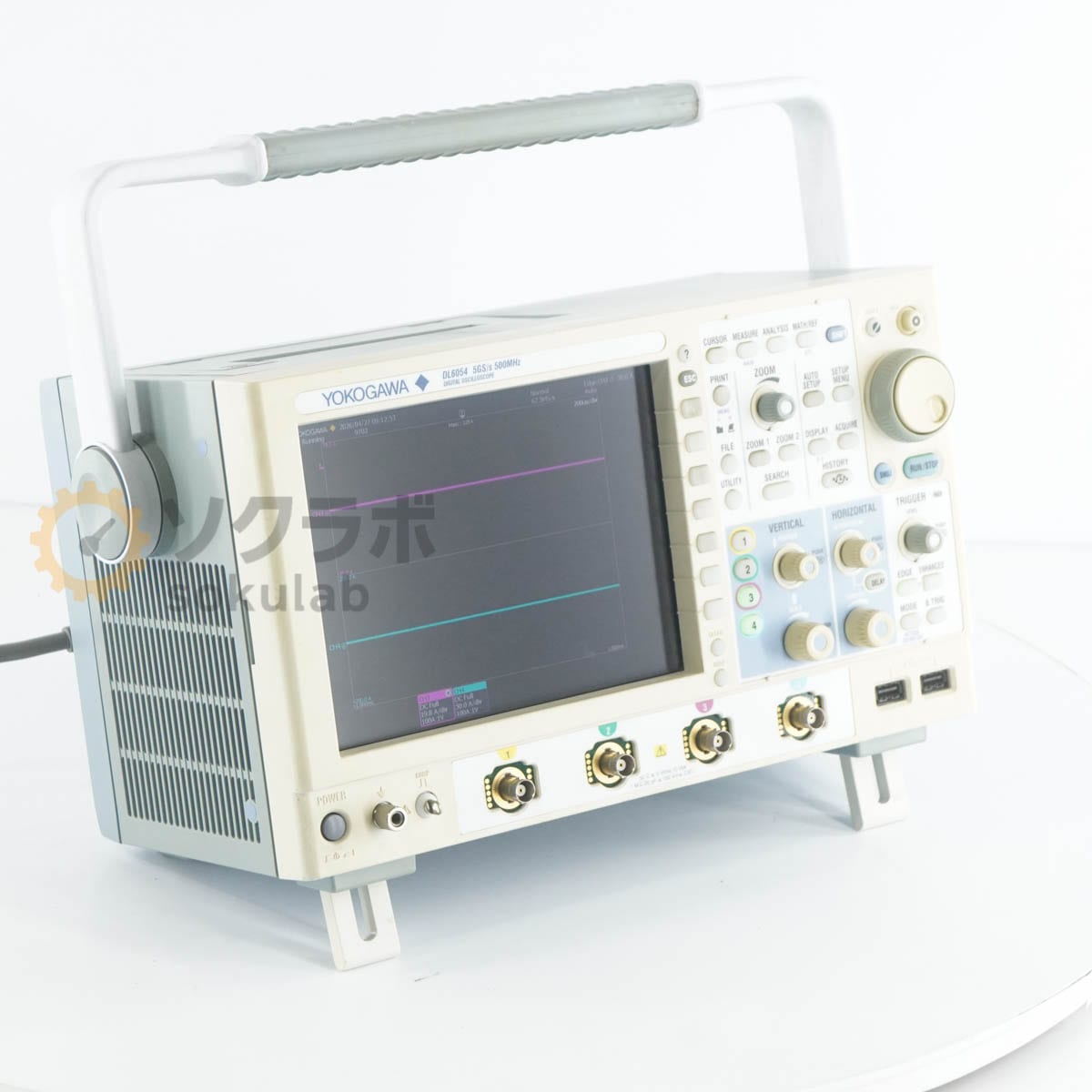 [DW]USED 8���ݾ� YOKOGAWA DL6054 -M-HJ/B5/P2/7C 500MHz 5GS/s DIGITAL OSCILLOSCOPE ���� �ǥ����륪������������ [07896-0001]