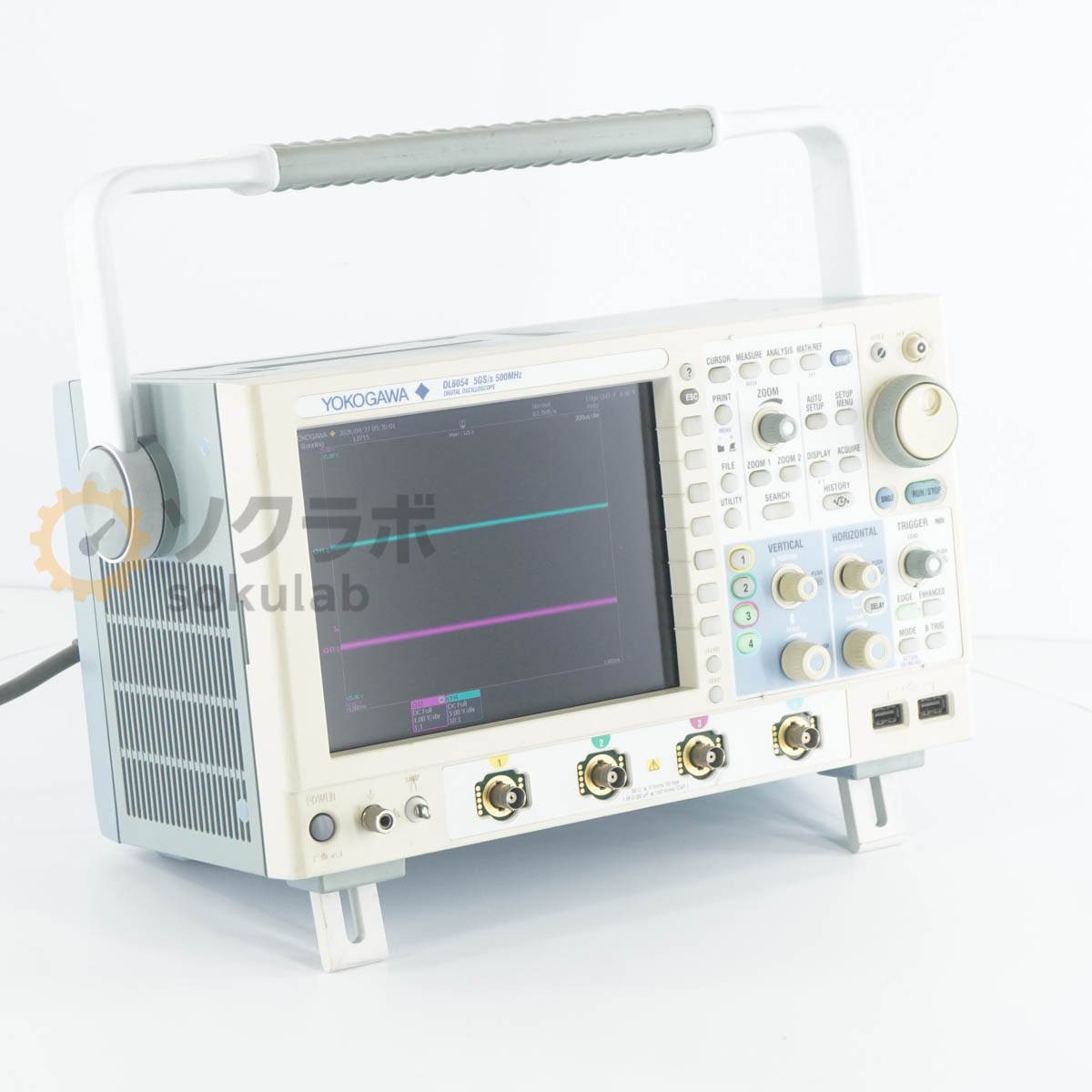 [DW]USED 8���ݾ� YOKOGAWA DL6054 -M-HJ/B5/P2/7C 500MHz 5GS/s DIGITAL OSCILLOSCOPE ���� �ǥ����륪������������ [07896-0002]