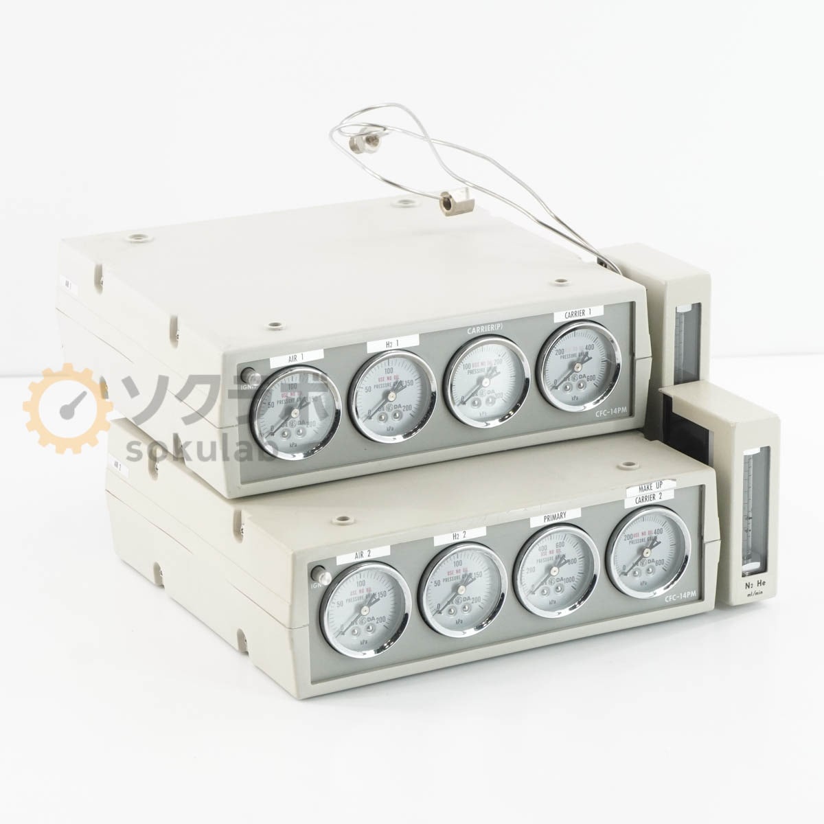 [DW]USED 8���ݾ� 2�楻�å� SHIMADZU CFC-14PM Flow Controller for GC Gas Chromatograph ��������� �ե�������ȥ����顼 ���������ޥȥ������ [07902-0106]