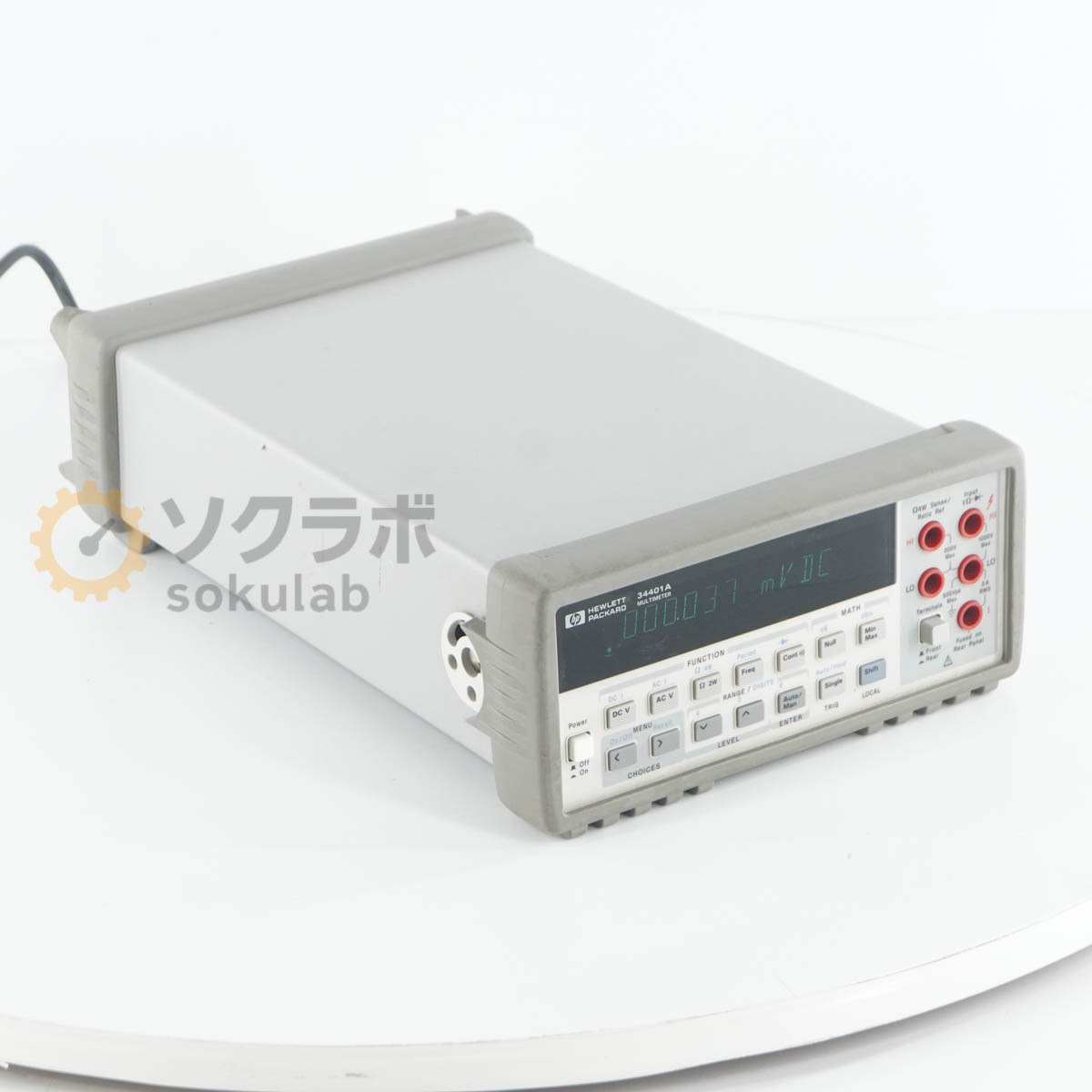 [DW]USED 8���ݾ� hp 34401A DMM DIGITAL MULTIMETER Agilent �������� Keysight ���������� �ǥ�����ޥ���᡼���� 6 1/2�� [08080-0006]