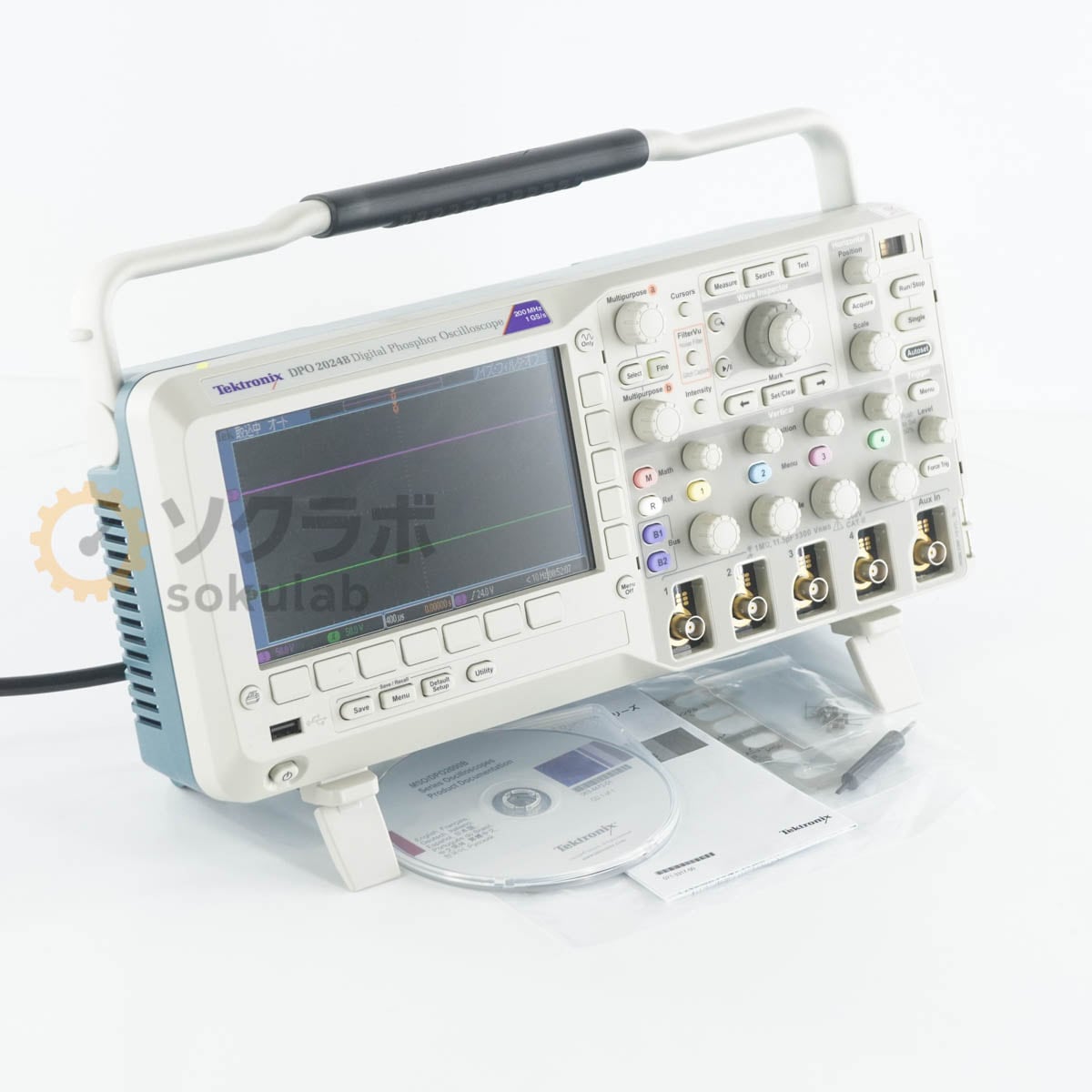 [DW]USED 8���ݾ� Tektronix DPO 2024B DPO2024B 200MHz 1GS/s Digital Phosphor Oscilloscope �ƥ��ȥ��˥��� �ǥ����롦�ե����ե���������������[08427-0170]