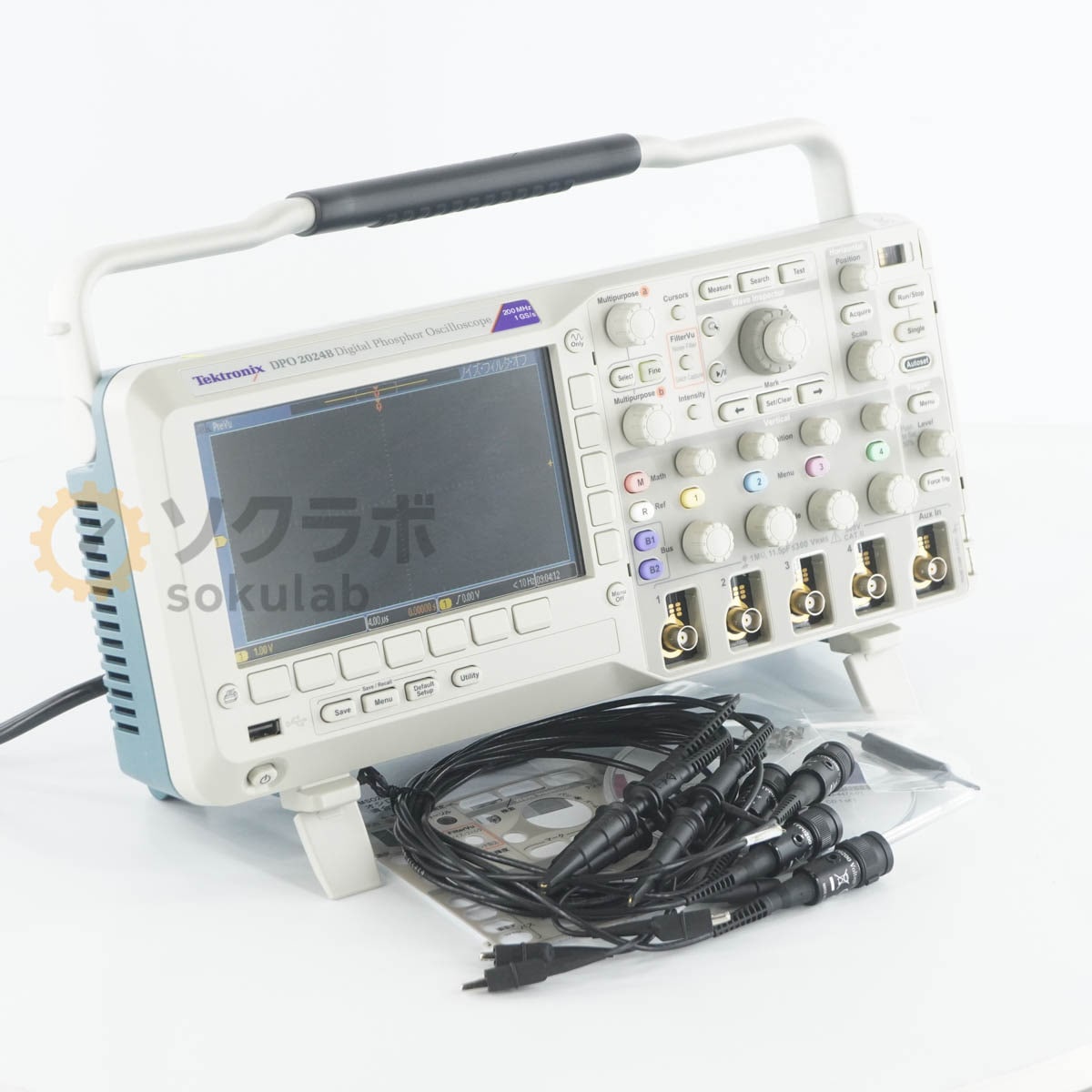 [DW]USED 8���ݾ� Tektronix DPO 2024B DPO2024B 200MHz 1GS/s Digital Phosphor Oscilloscope �ƥ��ȥ��˥��� �ǥ����롦�ե����ե���������������[08427-0171]