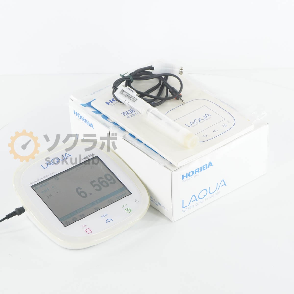 [DW]USED 8���ݾ� HORIBA F-74 pH/ION/COND METER �پ������ ��巿pH���ŵ���ƳΨ�᡼���� pH�᡼���� pH�� ���ʬ�Ϸ� [07915-0020]