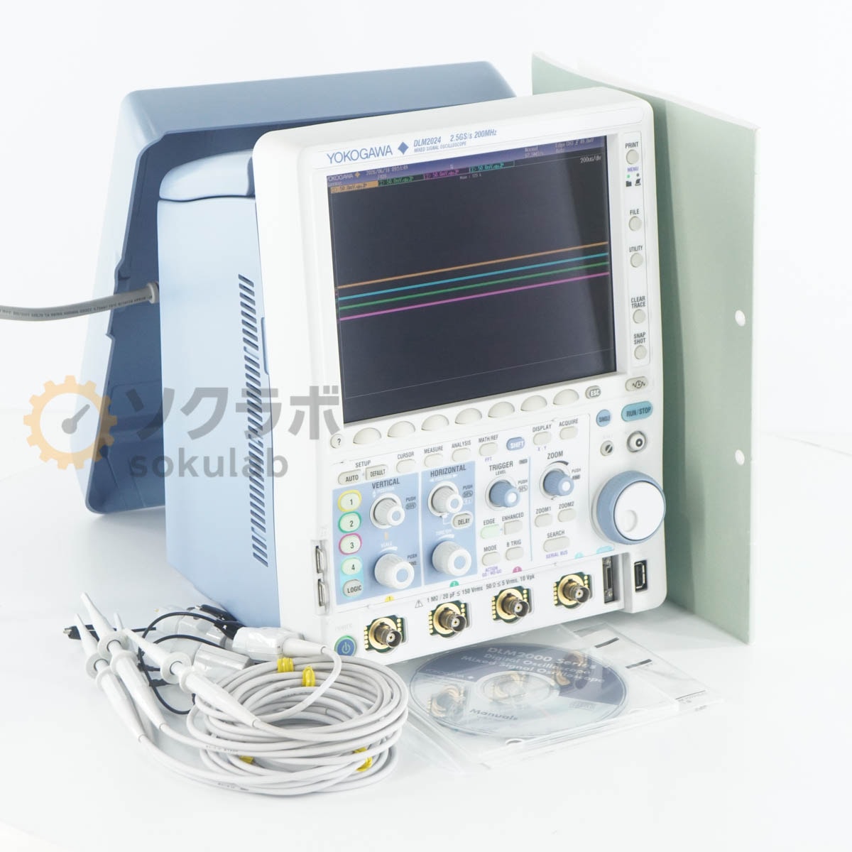 [DW]USED 8���ݾ� YOKOGAWA DLM2024 710110-M-HJ/B5/M1/C10 200MHz 2.5GS/s MIXED SIGNAL OSCILLOSCOPE ���� �ߥå����ɥ����ʥ륪������������ [08472-0265]