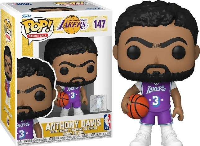 POP! Anthony Davis フィギュア 背番号3番 Anthony Davis 3 Los Angeles Lakers Funko POP! Gold Premium