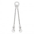 ＪＩＳロック両シンブル入２点吊ワイヤ６ｍｍ×１ｍ　[33646]|荷締・吊り下げ|荷役・運搬