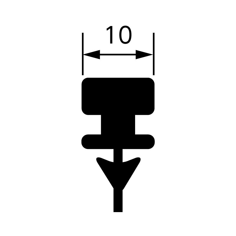 ＜アウトレット・在庫限り＞デザイン・エアロワイパー用替えゴム 10mm幅 MG-35/10 [15805]|厳選消耗品|4月のスプリングセール
