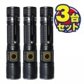 ＜まとめてお得＞LED懐中電灯 CREE―ED25-S ×3台セット [62180]|工具　通販