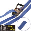 ラッシングベルト青 エンドレス1ton 幅35mm×長さ3m[74950]|荷締・吊り下げ|荷役・運搬