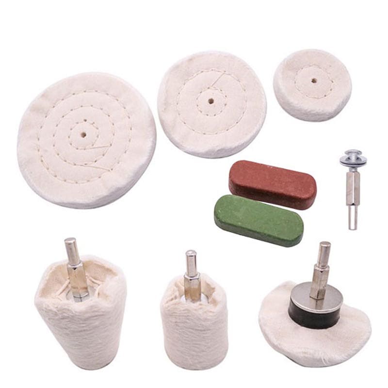 金属研磨 綿バフ9点セット CL-S009[78068]|激安工具・現場用品の通販