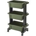 【JEJASTAGE】ツールワゴンボックス グリーン TWB-490G 3台セット（1ケース）[63462]|作業工具・現場用品|新・残暑お見舞いセール！！！
