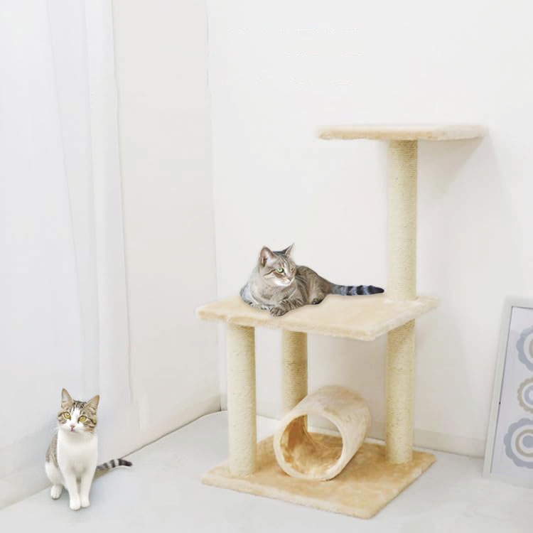 NEW》キャットタワー 据え置き タイプ 最大高さ84cm[94387]|激安工具