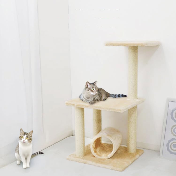 NEW》キャットタワー 据え置き タイプ 最大高さ84cm[94387]|激安工具