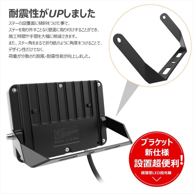 LED投光器 20W 3000LM 耐熱 通気弁付き[84038]|激安工具・現場用品の通販【ディスコムダイレクト】（旧：ツールパワー）