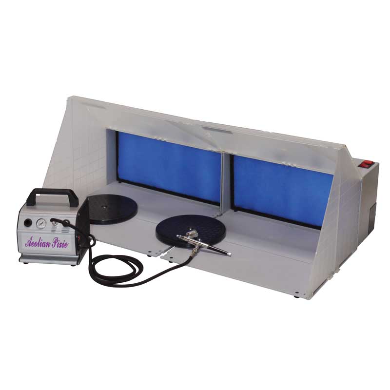 塗装 エアーブラシ スプレー ブース セット ペイント 排気ダクト付き