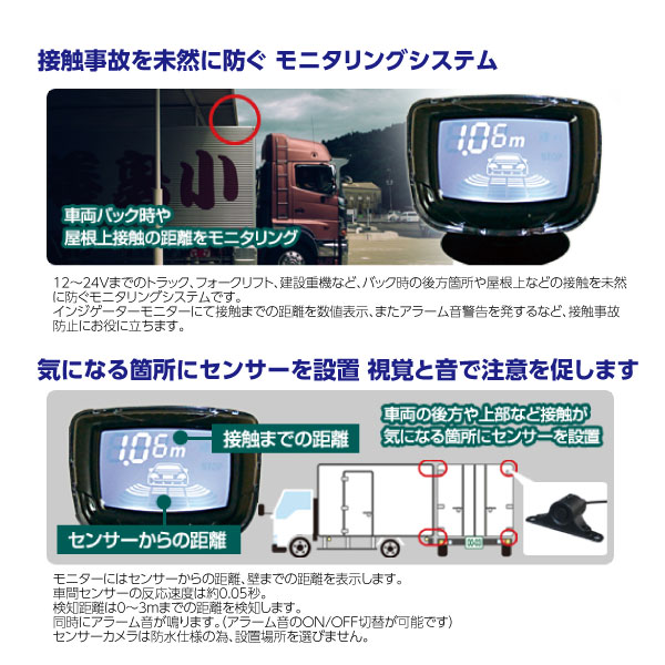 �ڸ�����ġ�12��24V 4ch�ִ֥��󥵡� D-2018[44101]