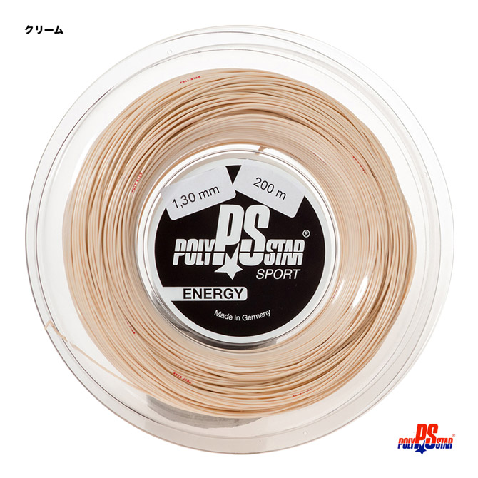 ポリスター POLYSTAR テニスガット ロール エナジー（ENERGY） 130