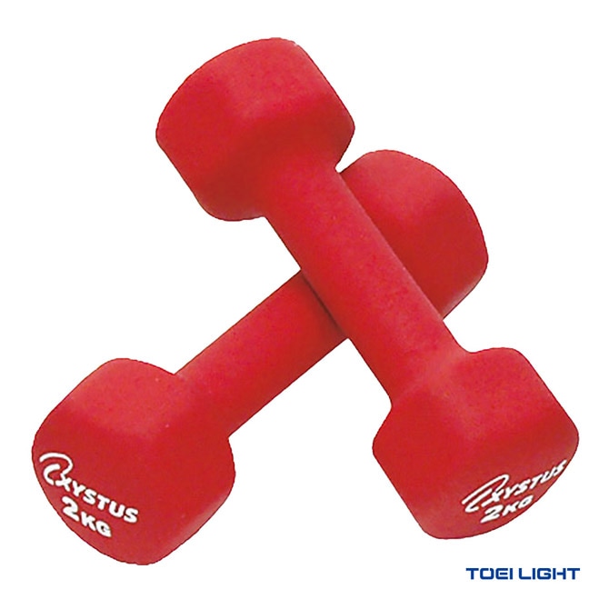 トーエイライト TOEI LIGHT  トレーニング用品 ラバーコートダンベル2kg H-9060