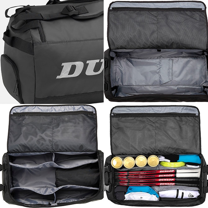 ダンロップ DUNLOP テニスバッグ 2WAYボストンバッグ（ラケット収納可