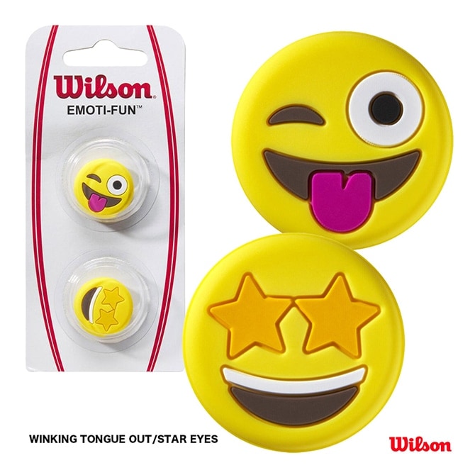 륽 Wilson  WINKING TONGUE OUT/STAR EYES DAMPENER WR8405201001