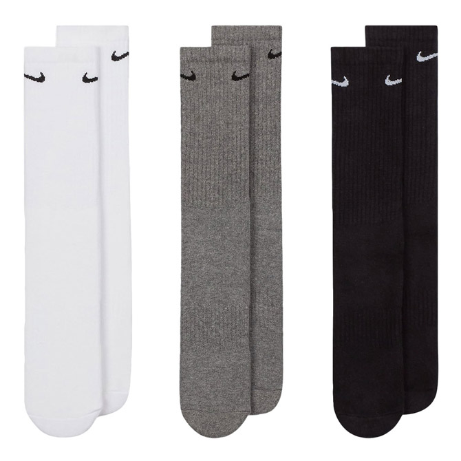 ナイキ NIKE ユニセックス 3P エブリデイ クッション クルー ソックス