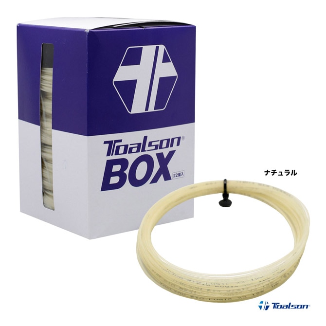 トアルソン TOALSON テニスガット ボックス バイオロジック ダブルエックス（BIOLOGIC XX） 123 ナチュラル 22本入 7802320N