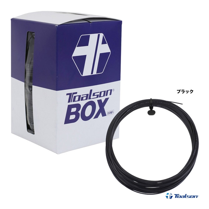 トアルソン TOALSON テニスガット ボックス バイオロジック ダブルエックス（BIOLOGIC XX） 123 ブラック 22本入 7802320K