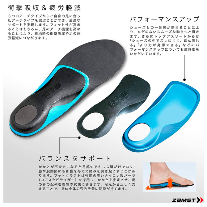 ザムスト ZAMST インソール Footcraft STANDARD 3795 | メーカー